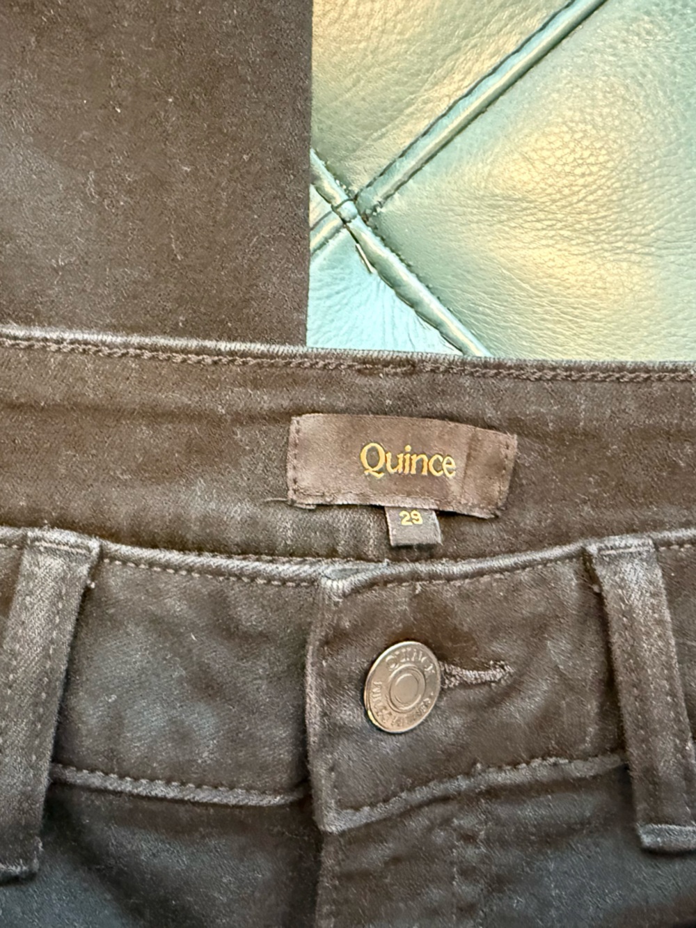 Quince Bella stretch patch pocket wide leg jeans - Picture 5 of 6